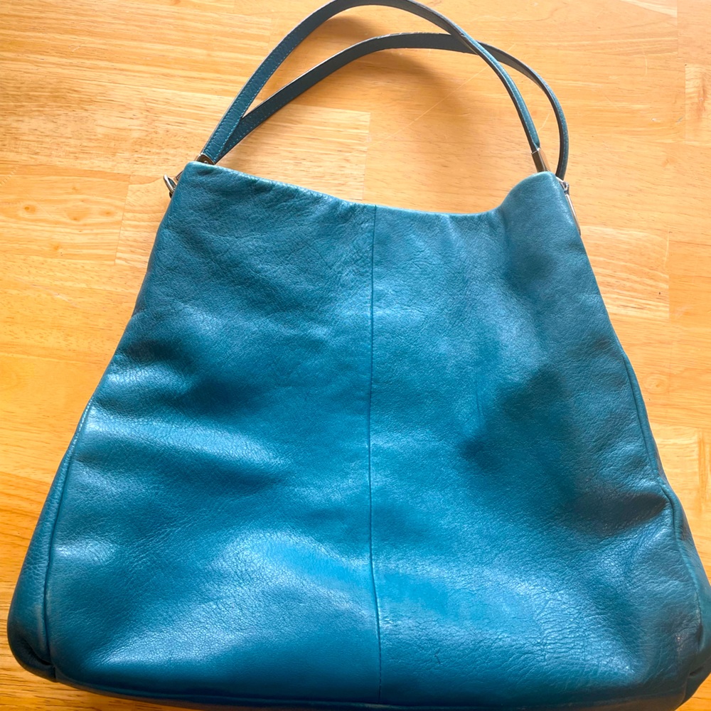 Coach Large Phoebe Teal Handbag